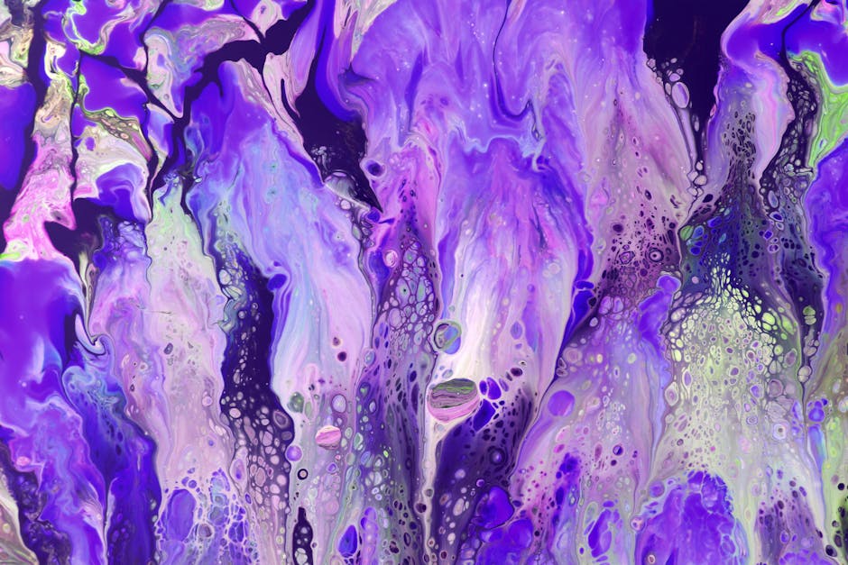 Purple abstract flow